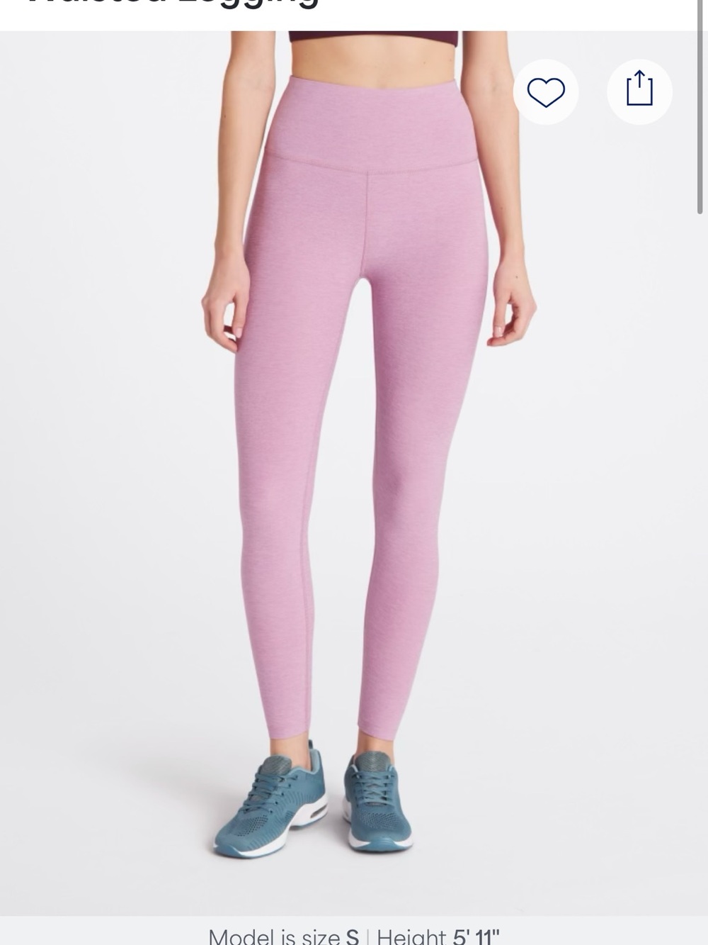 Beyond Yoga High-Rise Lilac Leggings